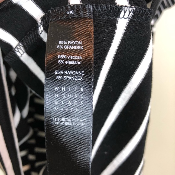 WHBM Striped Off the Shoulder Flare Sleeve Top - Picture 4 of 7